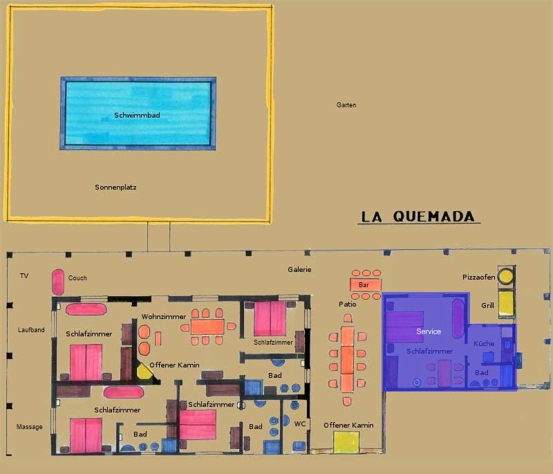 Grundriss Estancia - La Quemada
