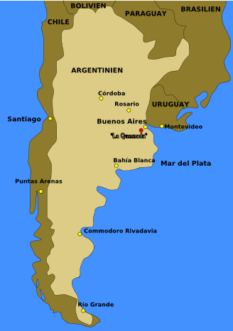 Übersichtskarte Argentinien